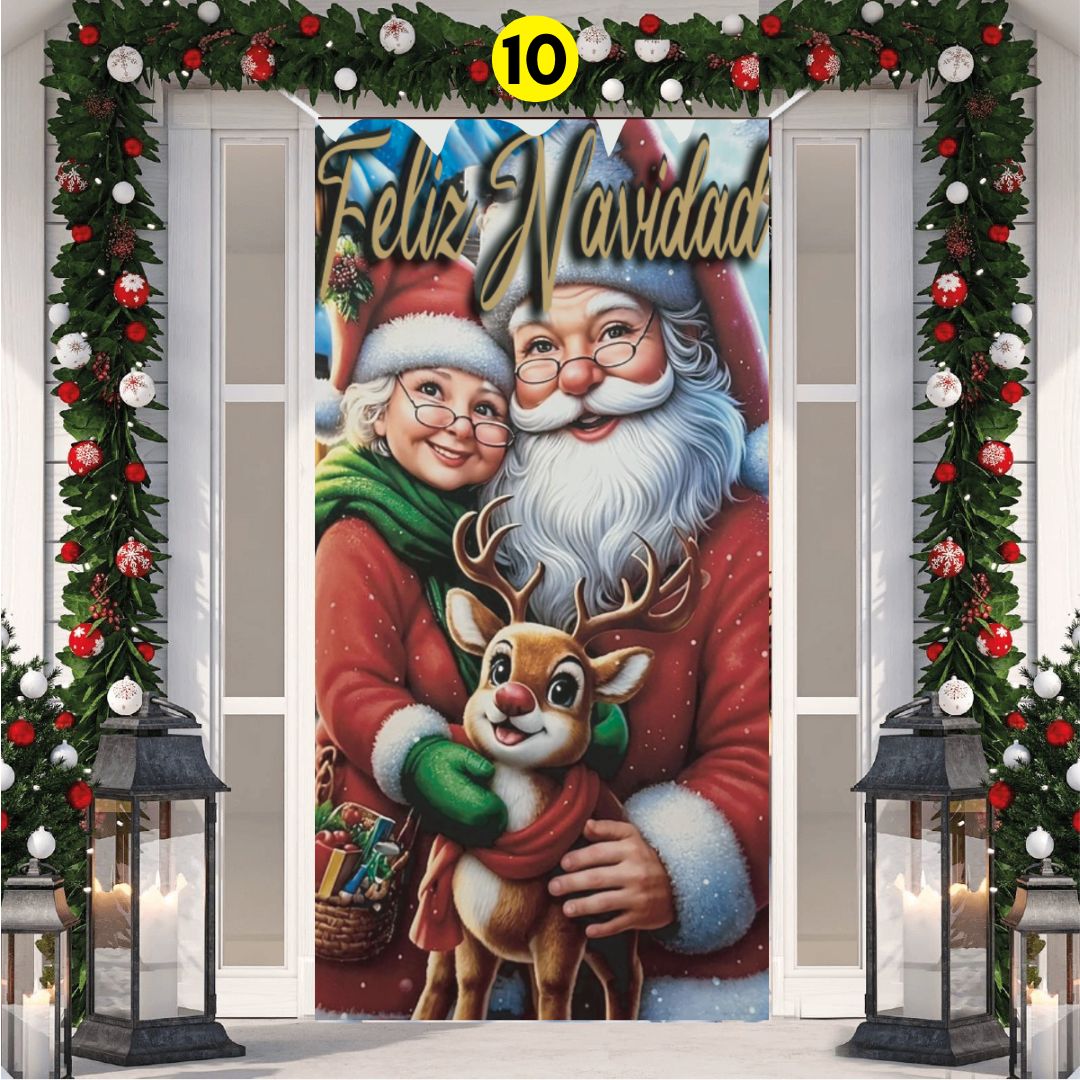 FUNDA PARA PUERTA NAVIDEÑA 💎