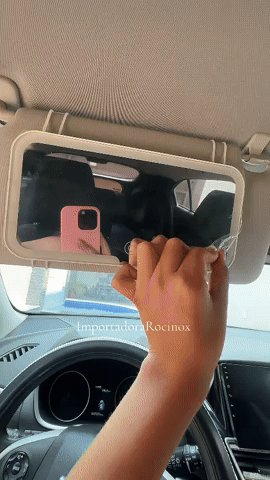 Espejo Para Parasol de carro Luz Led