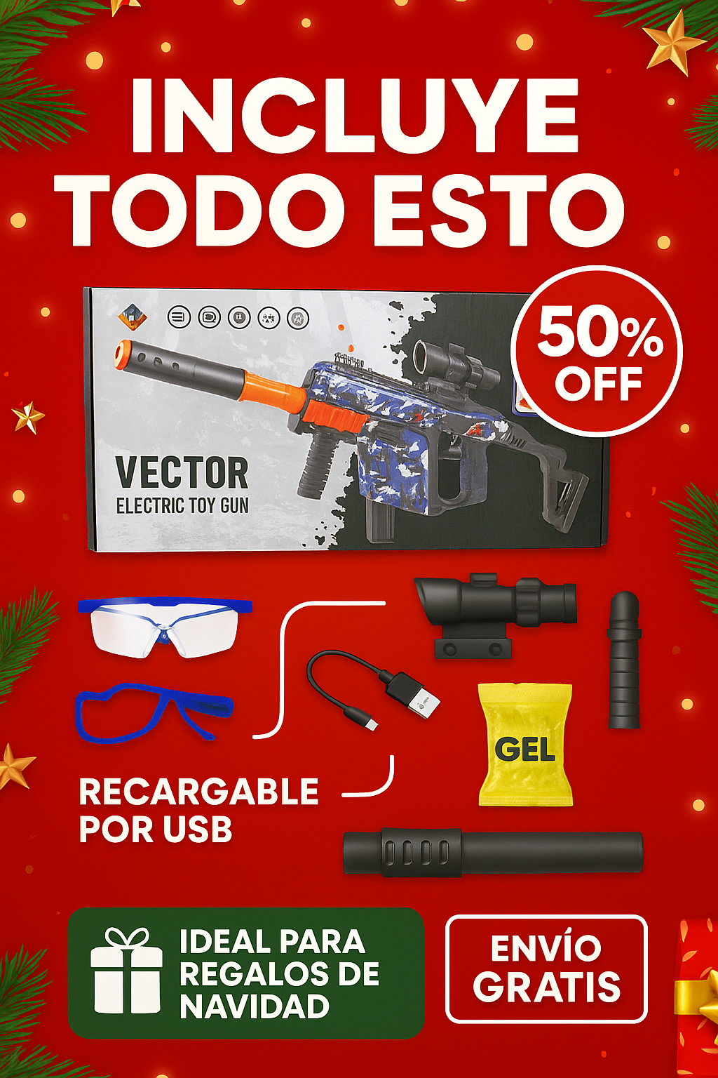 Subfusil Vector Hidrogel Premium