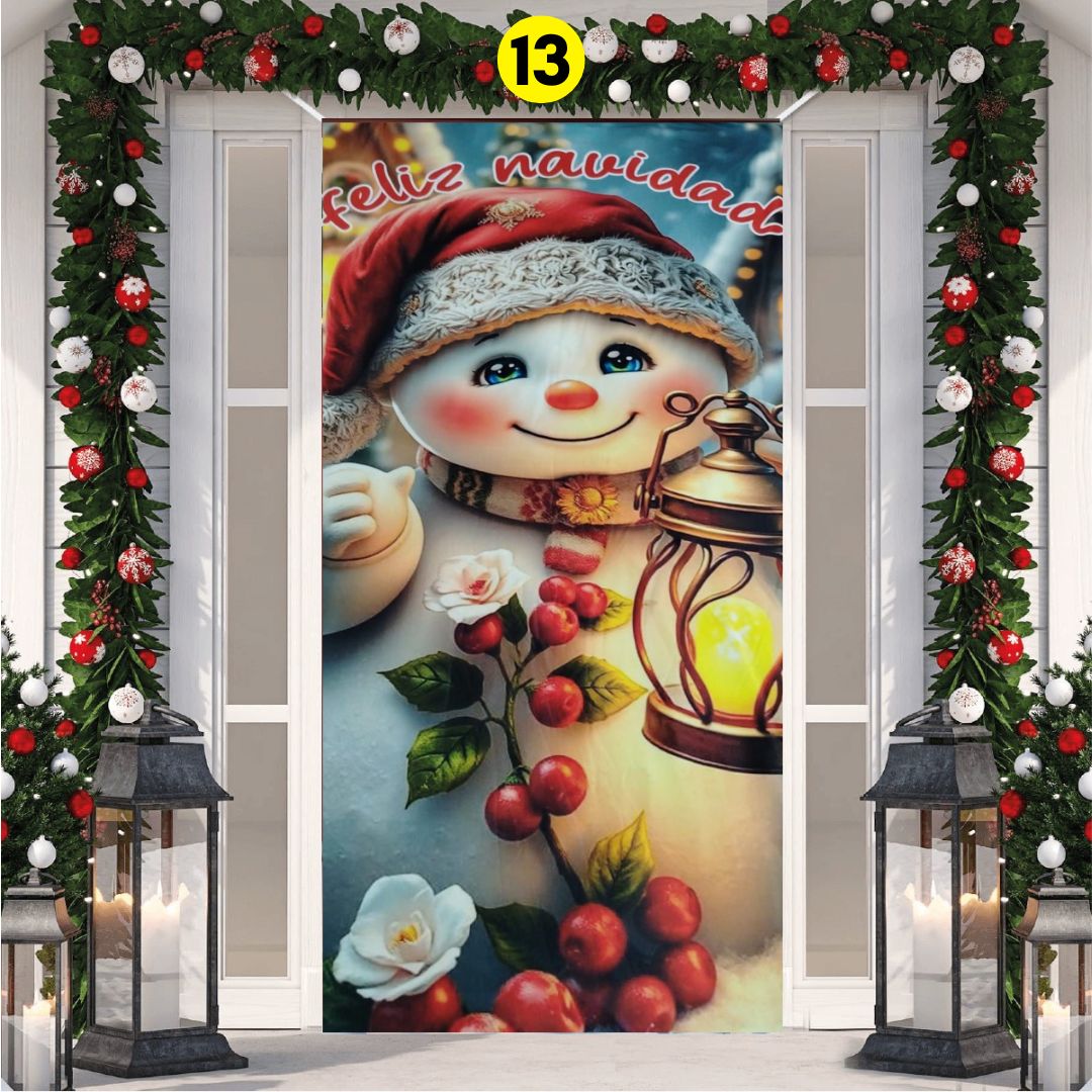 FUNDA PARA PUERTA NAVIDEÑA 💎