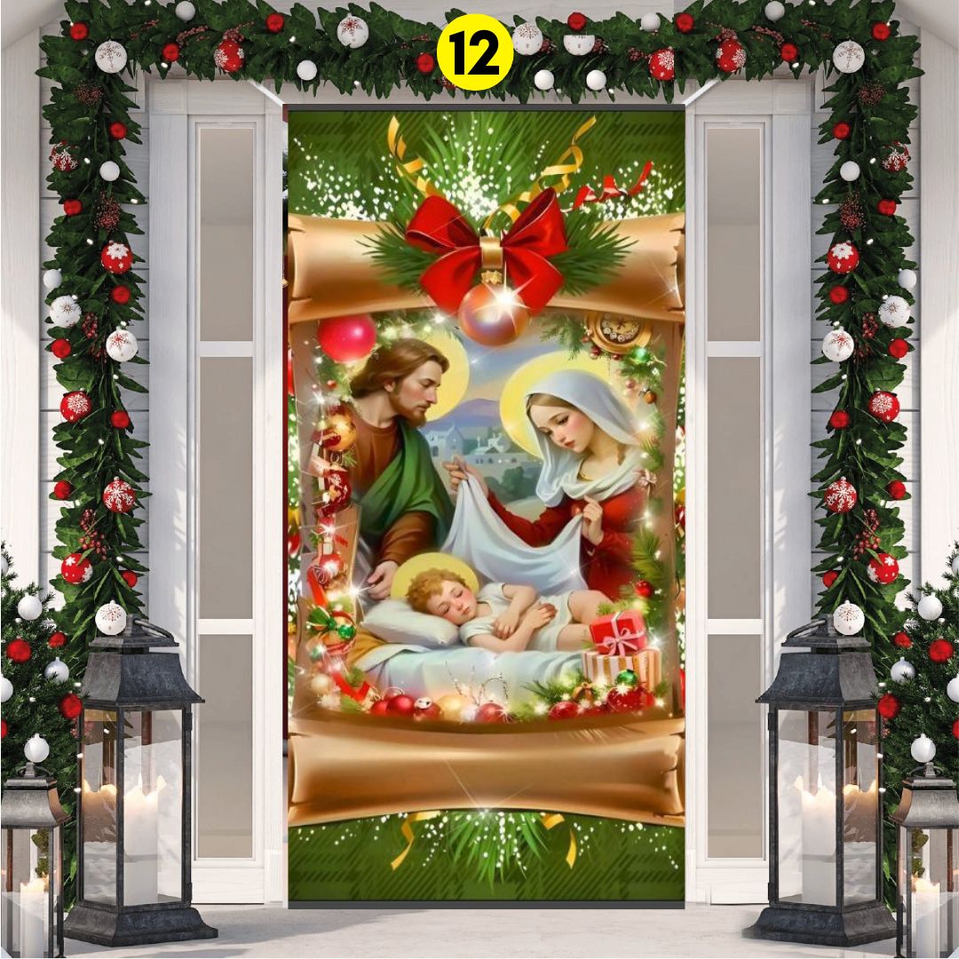 FUNDA PARA PUERTA NAVIDEÑA 💎