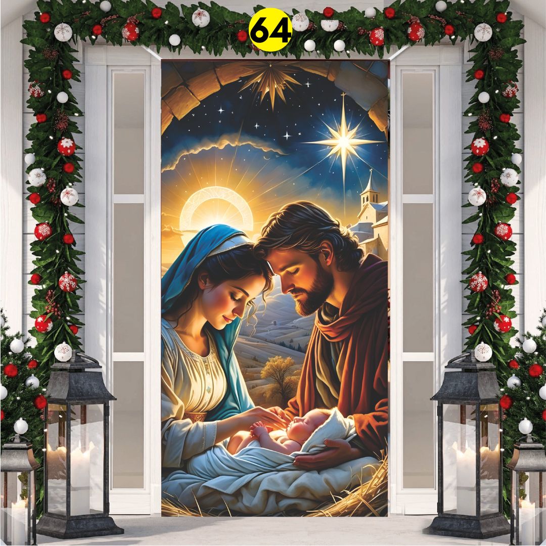 FUNDA PARA PUERTA NAVIDEÑA 💎