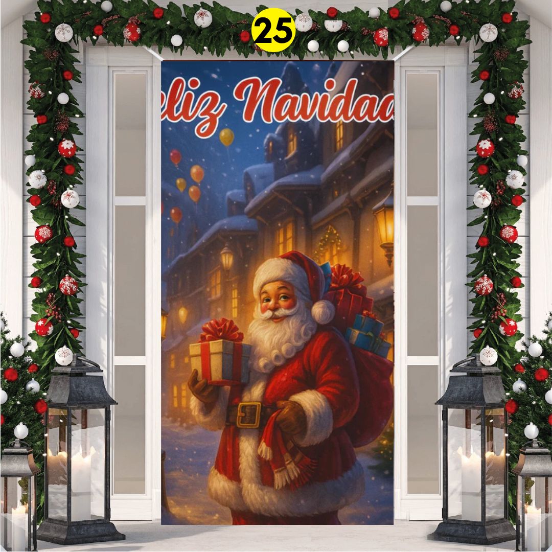 FUNDA PARA PUERTA NAVIDEÑA 💎