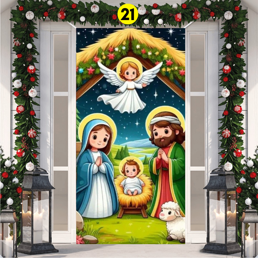 FUNDA PARA PUERTA NAVIDEÑA 💎