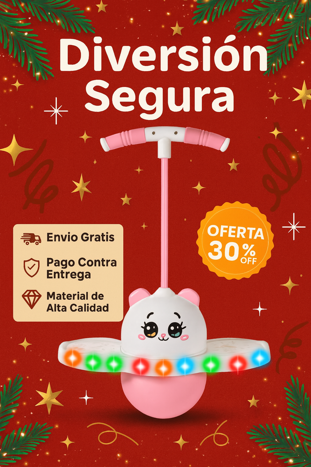 SALTARIN CON LUCES LED