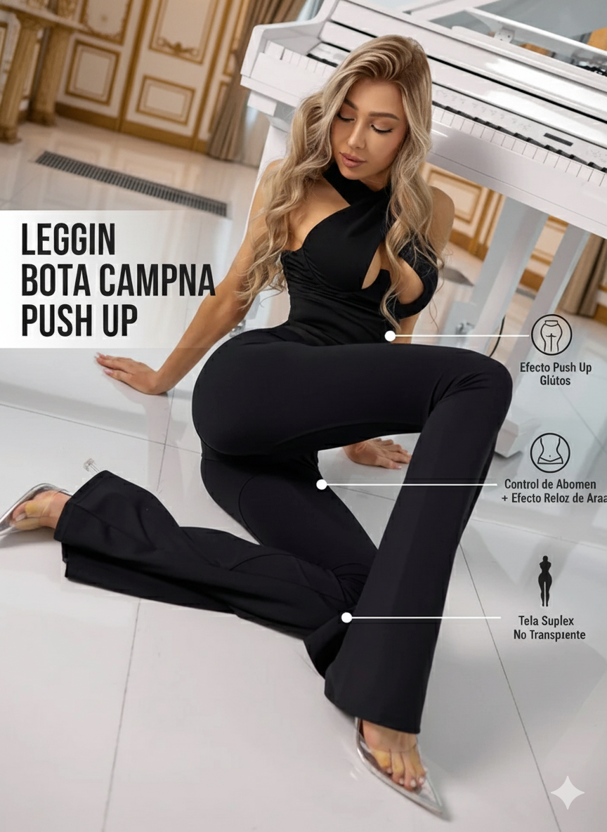 LEGGINS PREMIUM BOTA CAMPANA PUSH UP