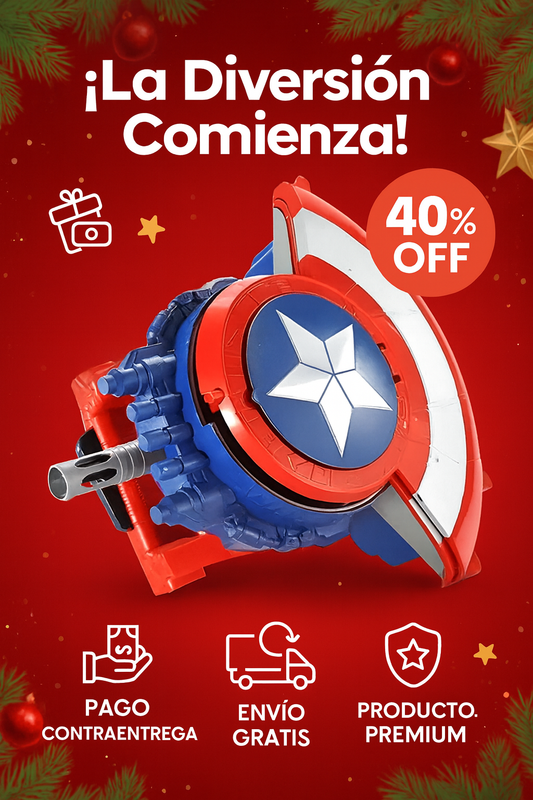 Escudo Capitan America Lanzador Premium